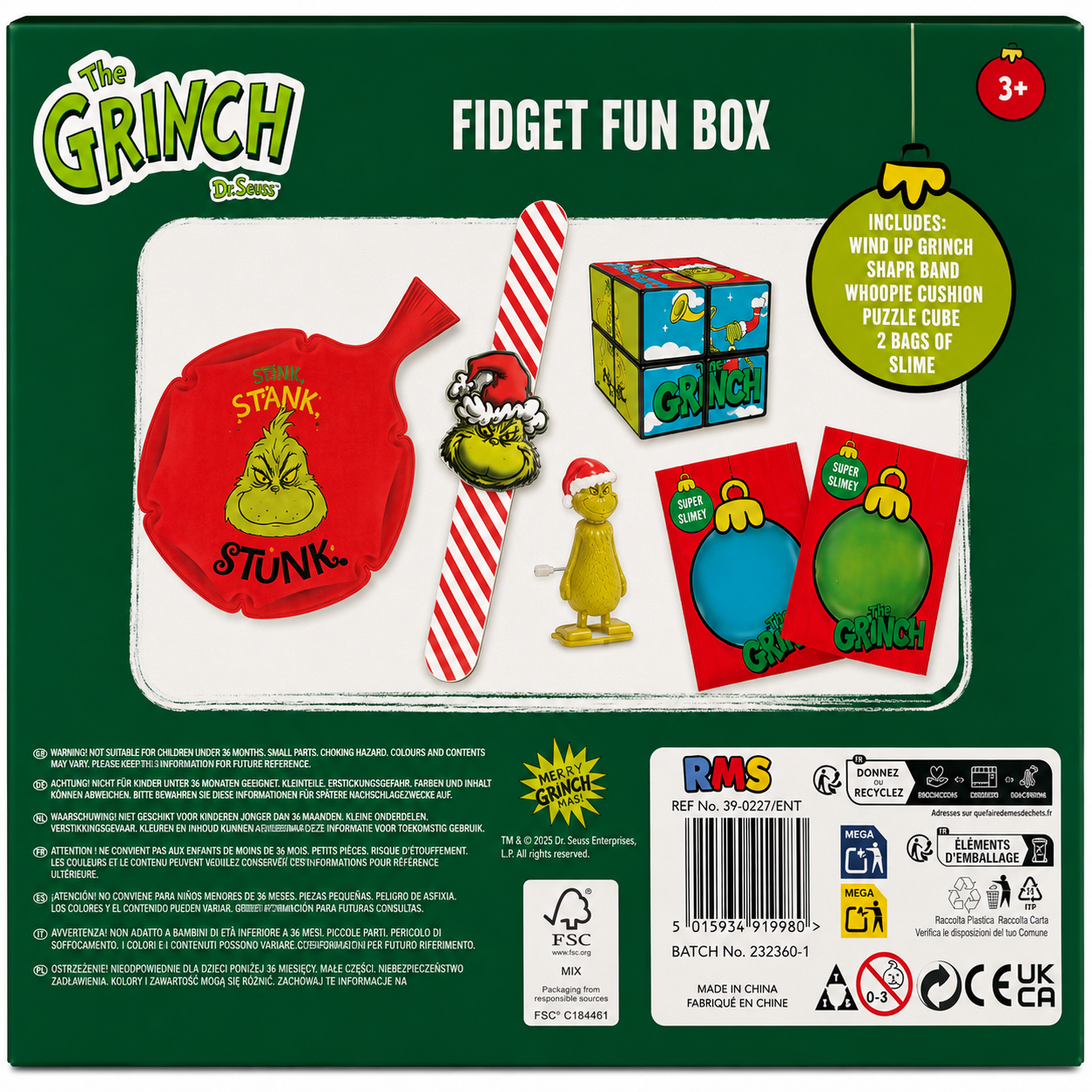 RMS The Grinch Fidget Fun Box
