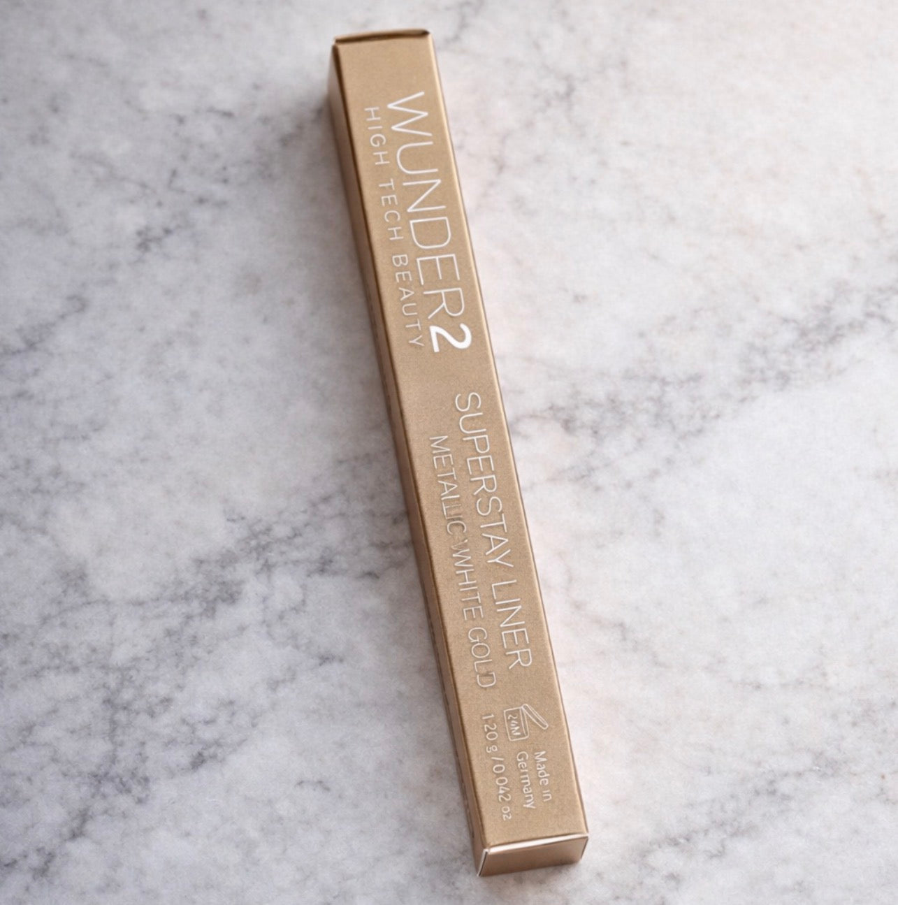 Wunder2 Super Stay Eyeliner Metallic White Gold