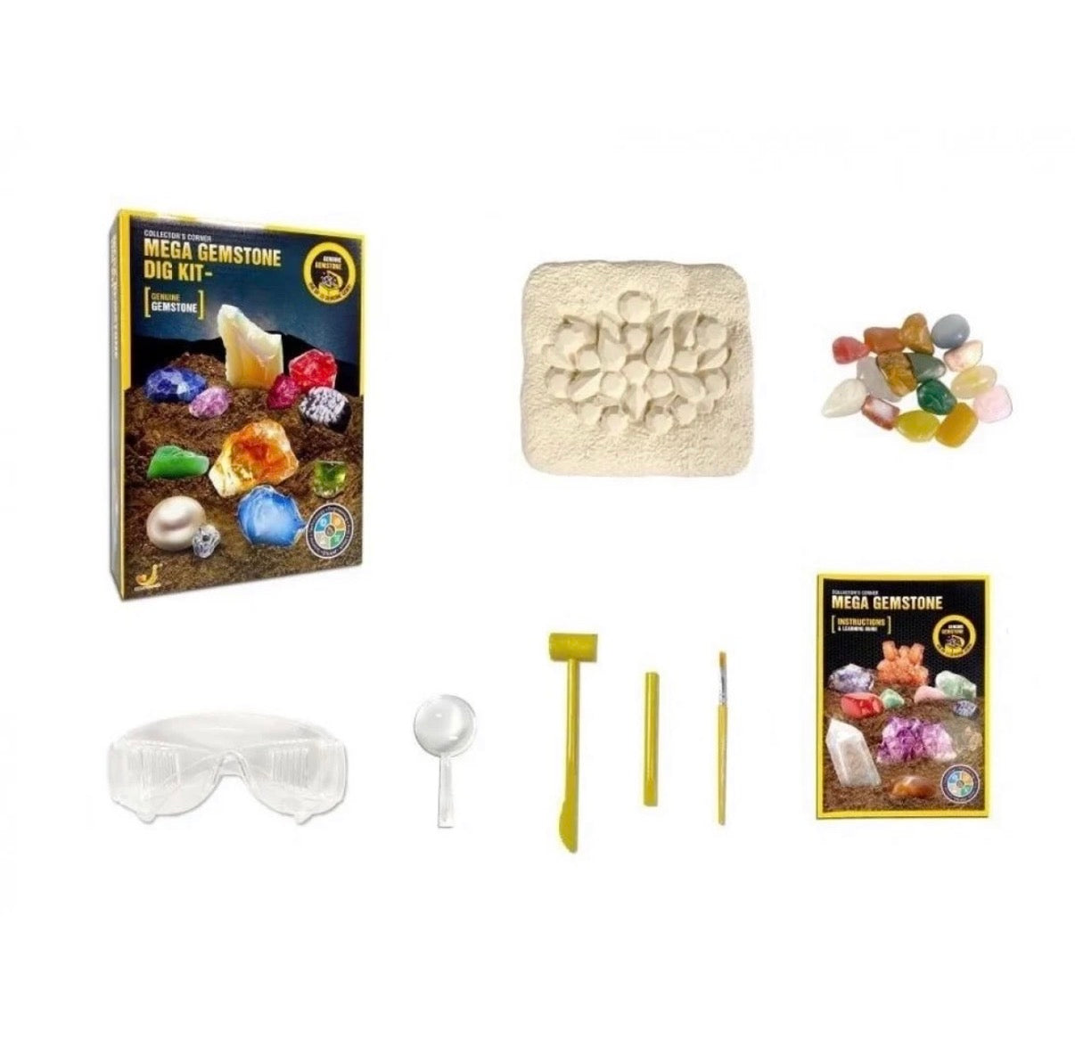 Mega Gemstone Dig It Kit 17 Gems