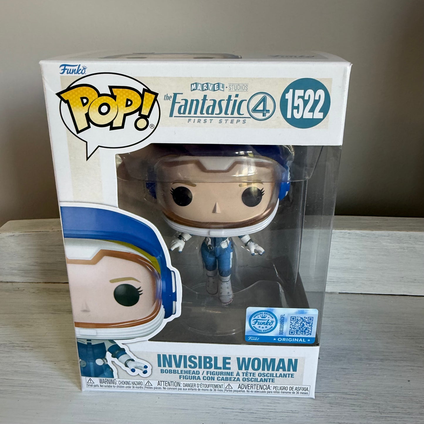 Funko Pop Special Edition Fantastic 4 Invisible Woman 1522