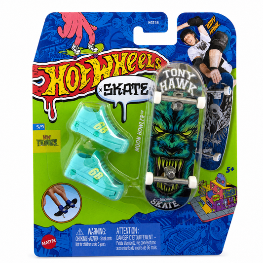 Hot Wheels Stake Tony Hawk “Moon Howler” Fingerboard & Shoes - 5/9