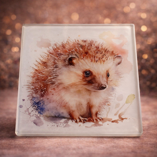 Hedgehog Glass Coaster