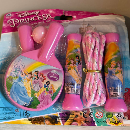 Disney Princess Bat & Ball & Skipping Rope Set