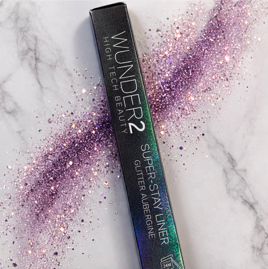 Wunder2 Super Stay Eyeliner Glitter Aubergine