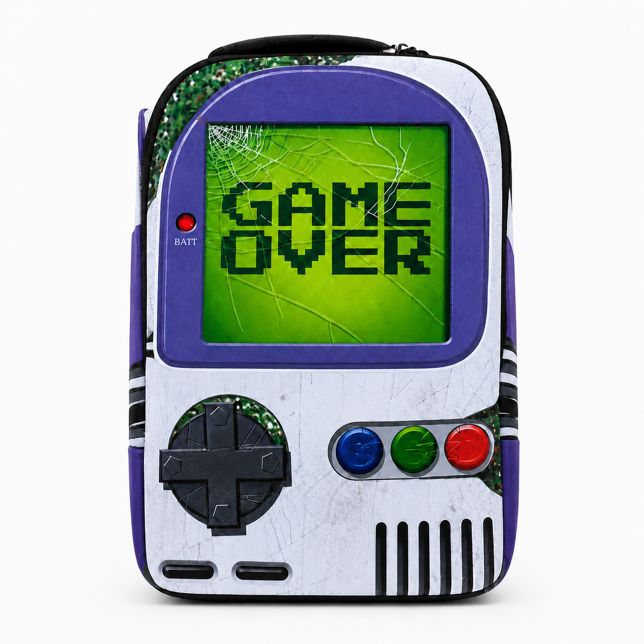 Retro Handheld Games Console Backpack - Game Over Design