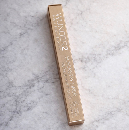 Wunder2 Super Stay Eyeliner Metallic White Gold