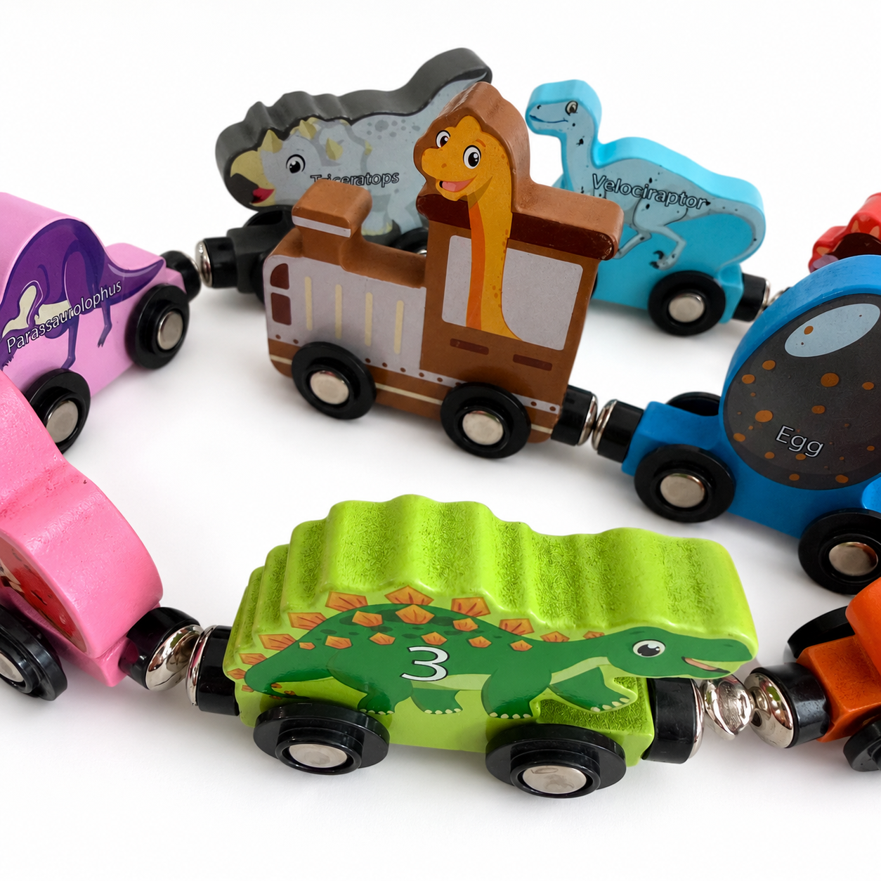 Wooden Dinosaur Train