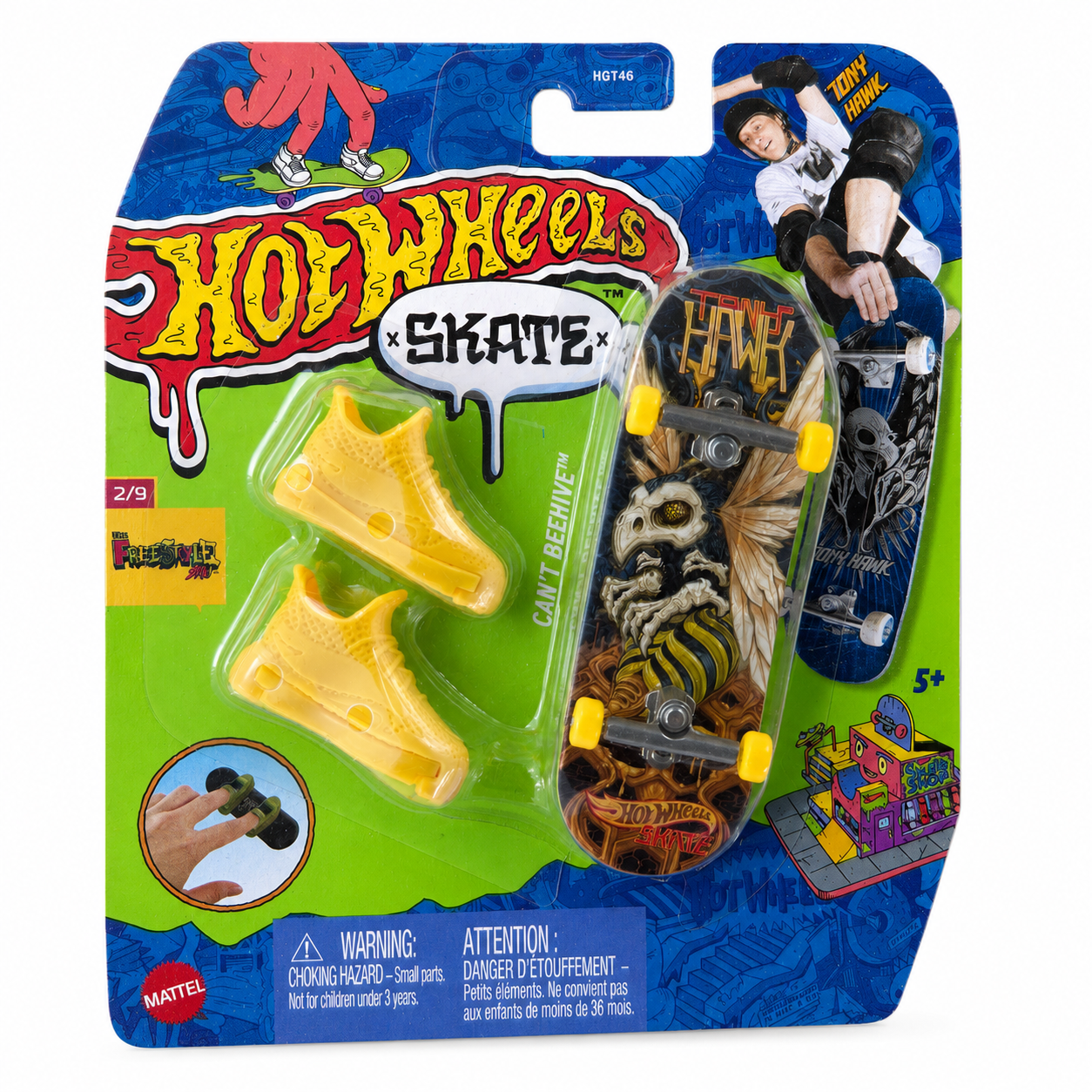 Hot Wheels Skate Tony Hawk “Can’t Beehive” Fingerboard & Shoes - 2/9