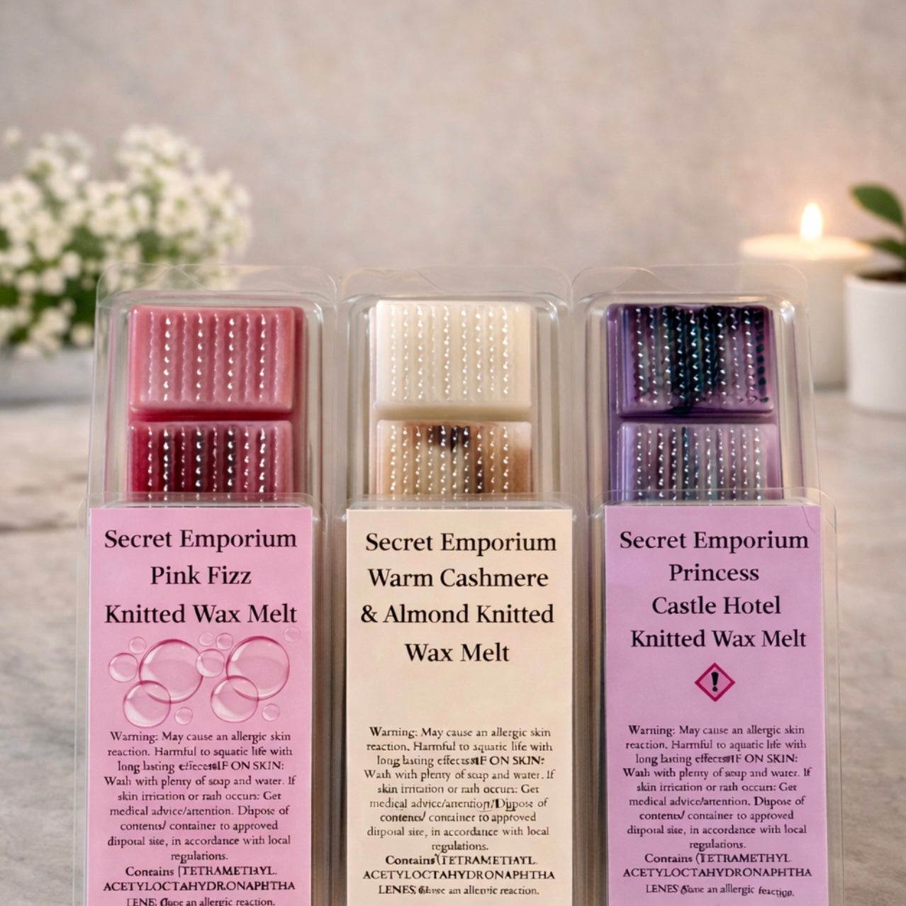 Knitted Wax Melt Snap Bar