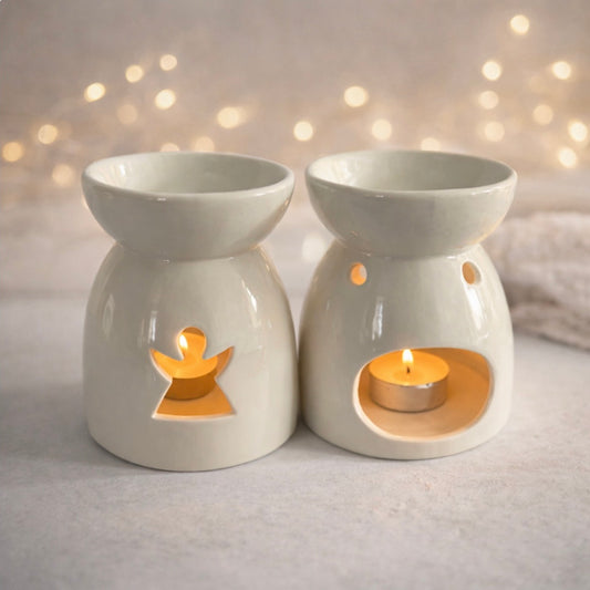 White Angel Tea Light Wax Melt Burner