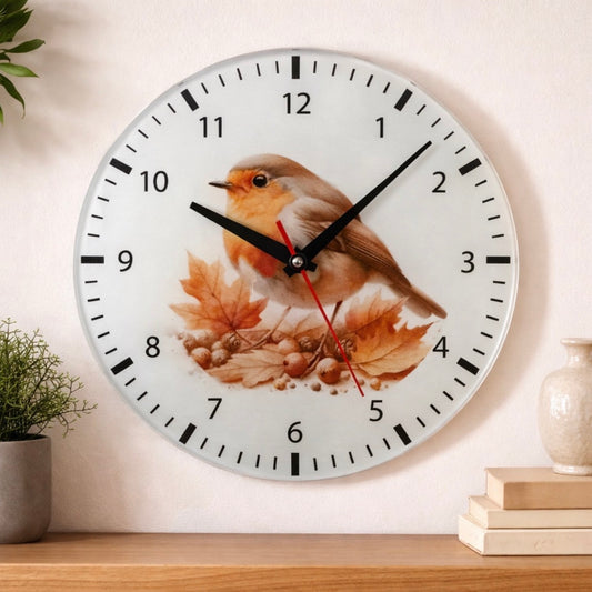 Robin Glass Clock