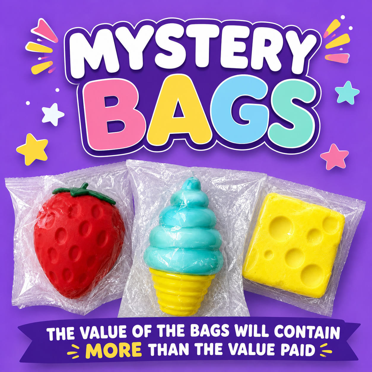Mystery Squishy Toy Bag