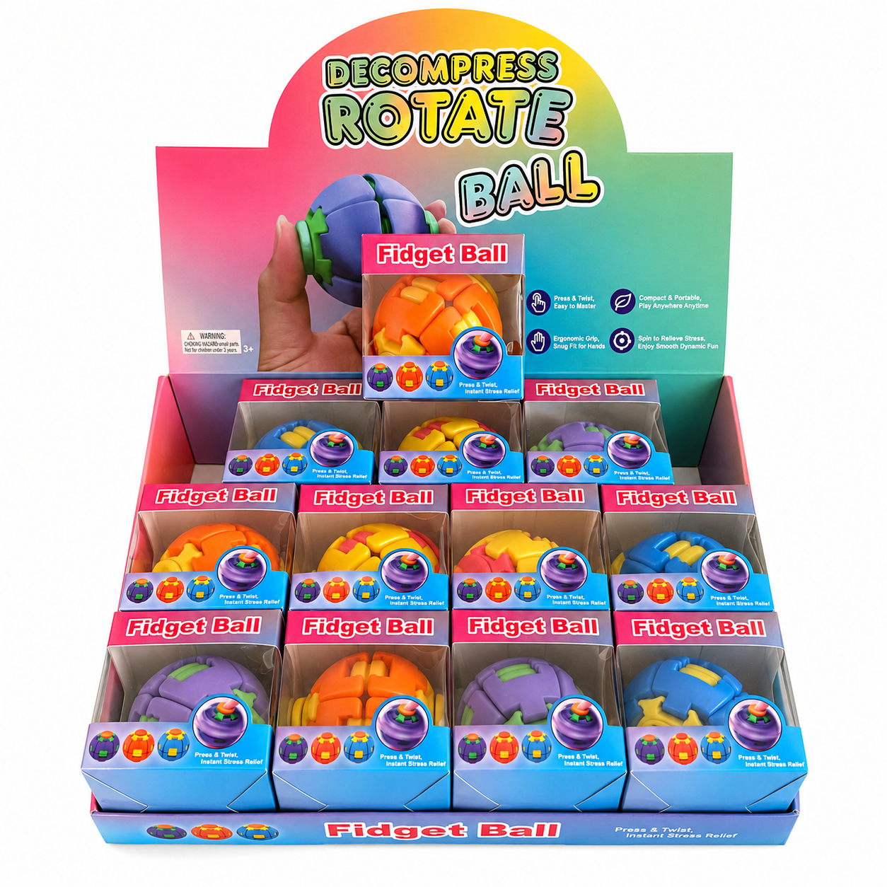 Decompression Fidget Spin Ball